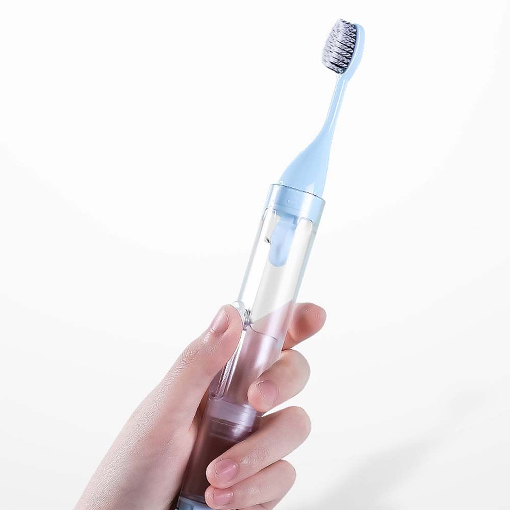 Portable Hiking Plastic Folding Toothbrush Toothpaste Storage Kit Toothbrush Set Tooth Clean Tools