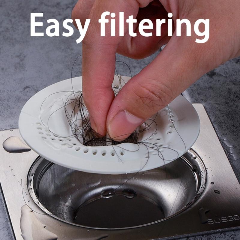 Set of 10 Drain Cover Odor Prevention Bathroom Sink Anti Smell Trap Japanese Style Drain Hair Filter Sink Strainer