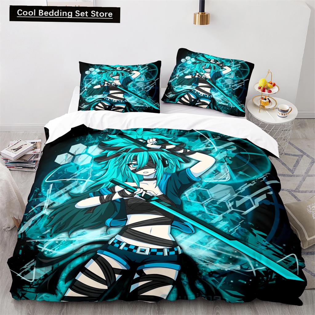 3D-tryckt Anime Gacha Life Påslakanset med örngott Polyester Tonåringar Barn Sängklädesset Full Queen King Size Sänglinne