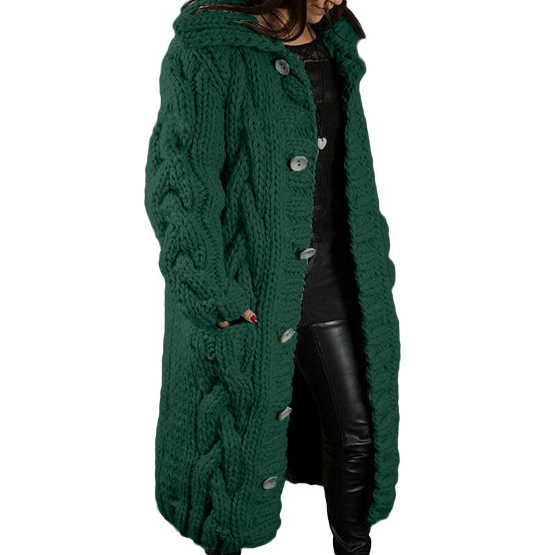Europäischer & Amerikanischer Damen Plus Size Strickjacke Pullover Mantel - Neue Mode Strickwaren 2026