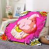 1Pc MajinBuu Print Flannel Blanket, High quality Comfortable for All Seasons, Warmth and Comfort, Perfect for Christmas Gifts