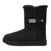 Botas de Neve Modernas Confortáveis Versáteis Botas Unissex Preto 1123392-BLK