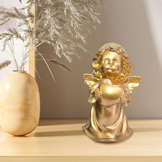 Malá soška anděla Pryskyřičná figurka cherubína Modlící se andělská socha pro domácí kancelář Polička Stolní skříňka Dekorace