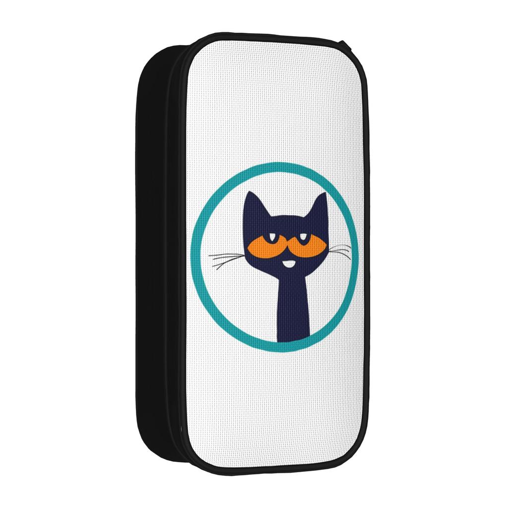 Cartoon Movies Cat Book Petes the cat Pencil Cases Pencilcases Pen Holder for Girl Boy Big Capacity Pencil Bags Stationery