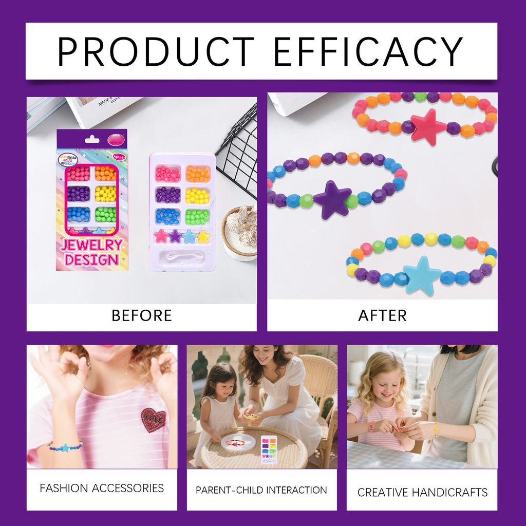 DIY Educational Jewelry Set Design Personalized Jewelry Creative Fun Children's Toys Suitable For Children's Birthdays And Festival Gifts
