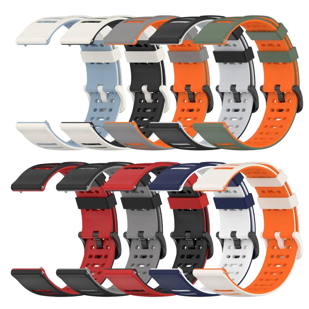 22mm Silicone Straps For Amazfit GTR 4 3 Pro/GTR 47mm/GTR 2e Band For Amazfit Bip 5/Zepp Z/pace Bracelets Replacement Wristband