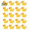 Duck Sculpture Set 20Pcs Mini Glow-in-the-dark Resin Ornaments Adorable High-quality Decor Sculptures for Garden Home Party Decoration Figurines