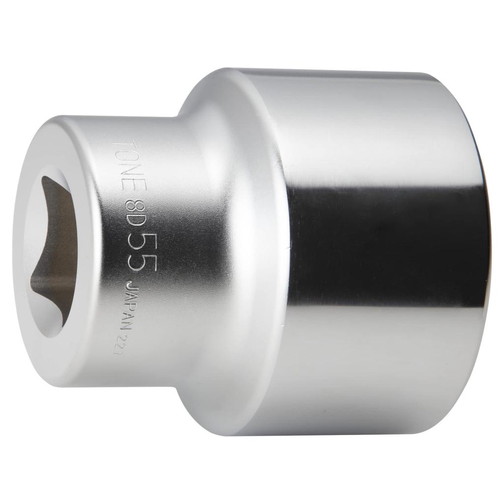 TONE 55mm Width 8D-55 12-Point Socket, 25.4mm (1") Drive,