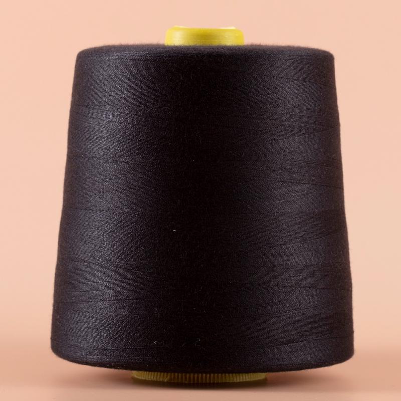 Large Spool Sewing Machine Thread - 8000 Yards, White & Black, 402 Pagoda, Fine for Clothes & Overlock Sewing