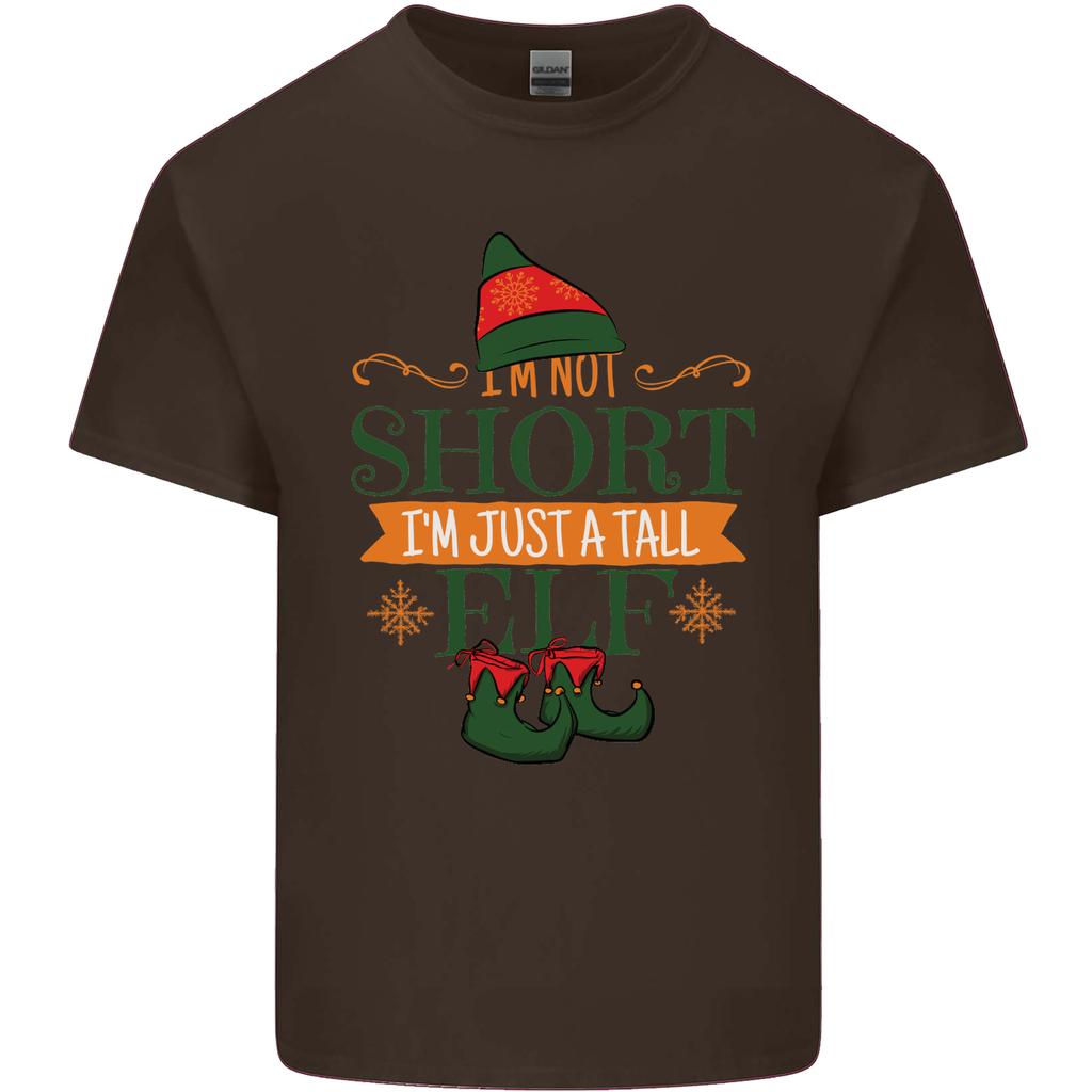 Im Not Short Tall Elf Funny Christmas Unisexs Light Cotton TShirt