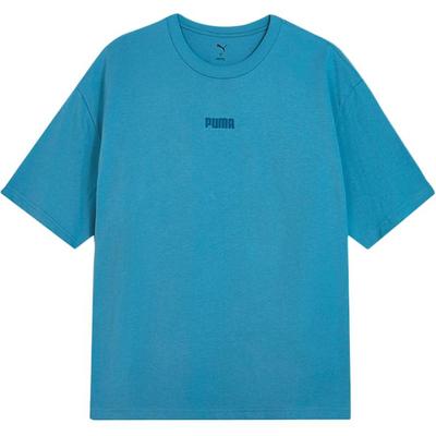 Casual Sports Versatile Simple Short Sleeve Dopamine T-Shirt Men T-Shirts Blue 690645-17