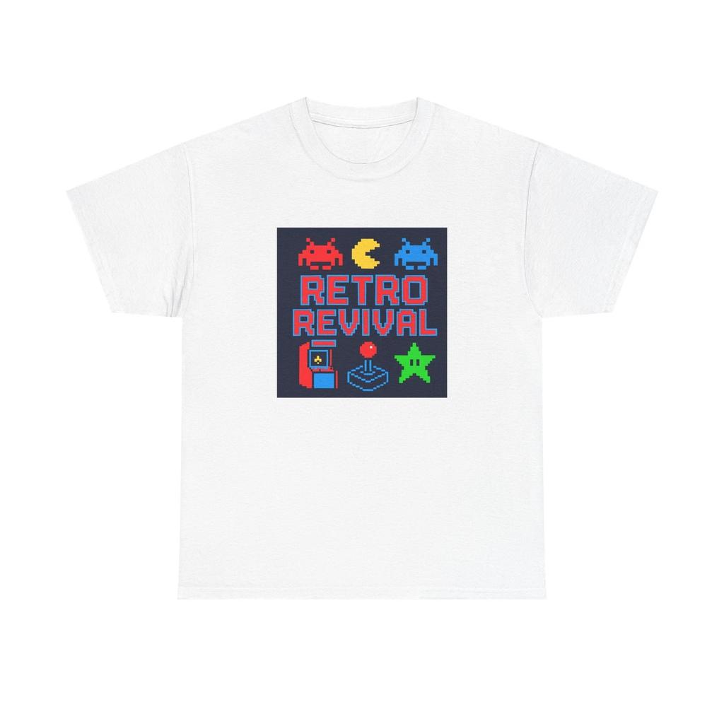 Unisex Adult T Shirt Vintage Gamer Pixel Art Retro Revival