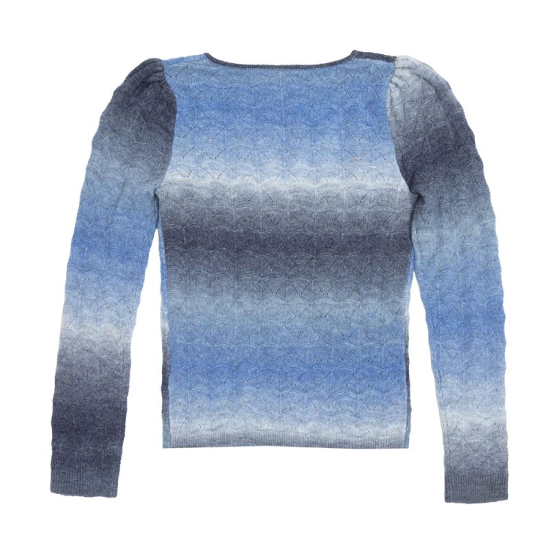 Pull maille ajourée melodie col carré dégradé Femme LA PETITE ETOILE