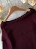 Women's Asymmetrical One-Shoulder Knitted Pullover Sweater