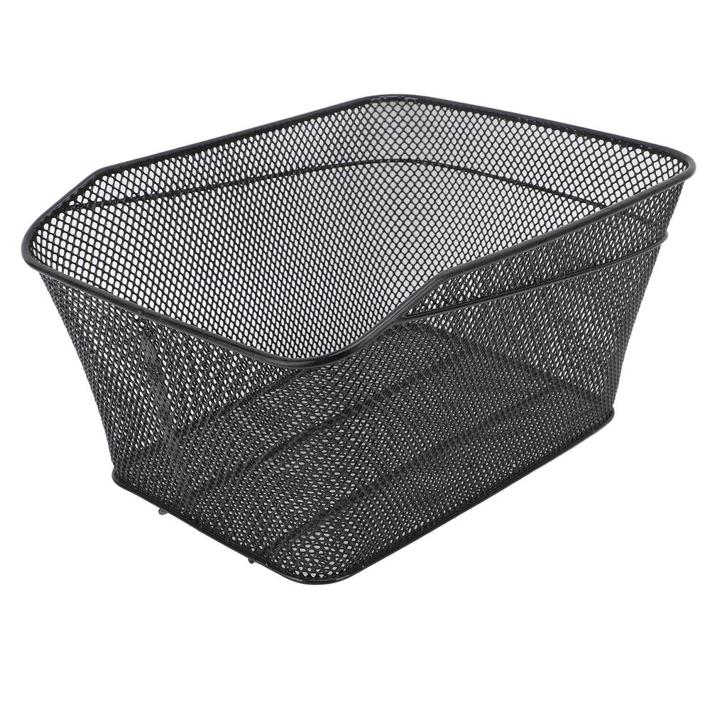 Rear Bike Basket High Strength Metal 44lb Load Bearing Large Capacity Metal Bike Basket Rear for Replacement Storage