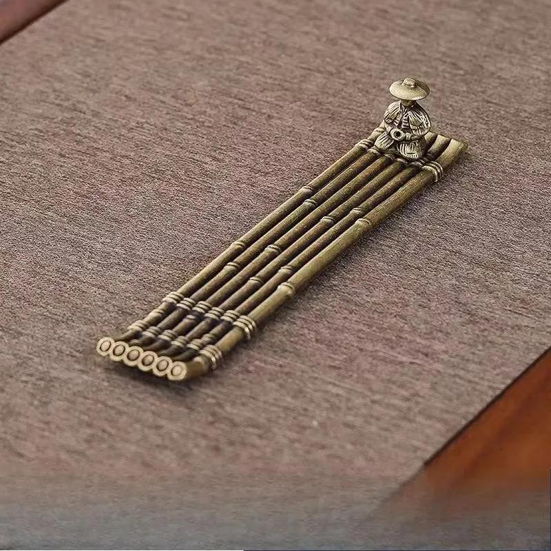 Kreativer Räucherstäbchenhalter Aromatherapie Ornament Räucherstäbchenhalter Boot Alte Männer beim Angeln Japanischer Stil Räucherstäbchenbrenner Heimdeko