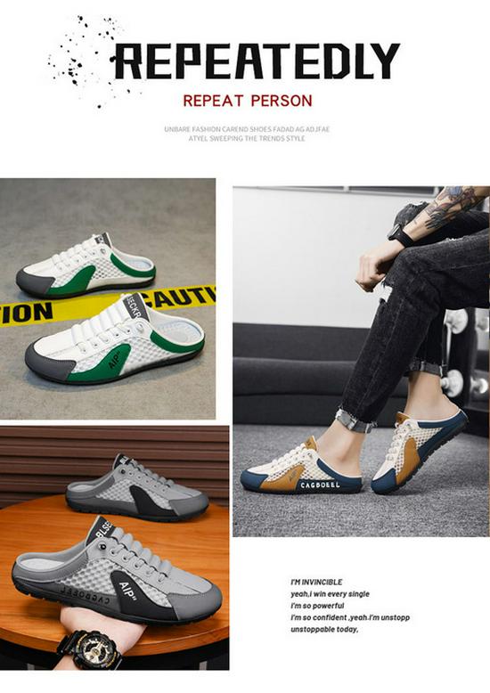 Men's Summer Lace-Up Slip-On Casual Sneakers