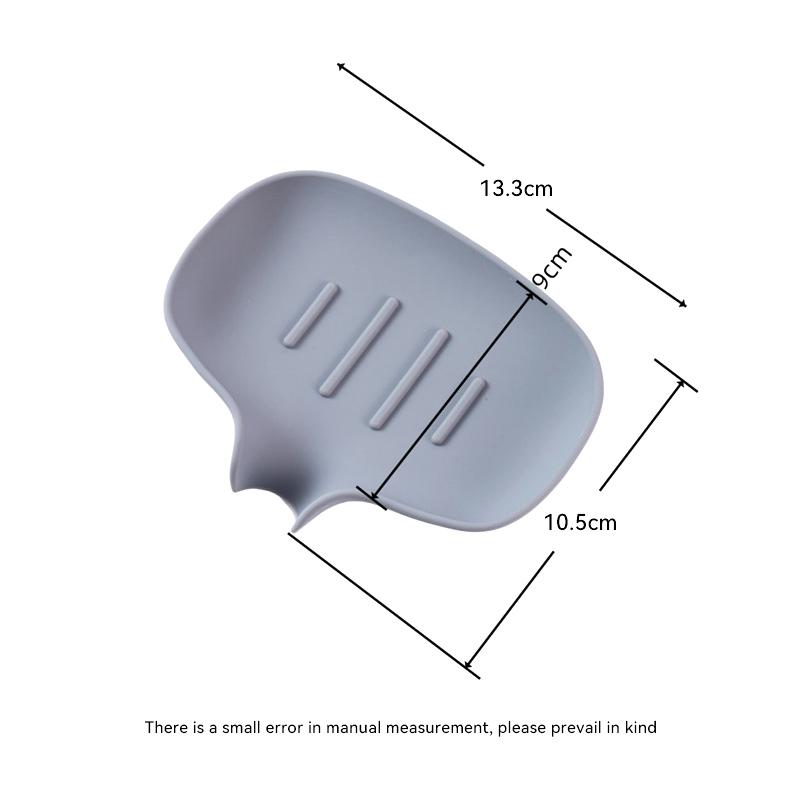 Soap Box Non-slip Bottom Drainage Diversion Port Slope Surface Nail-free Anti-Deform Easy Access Soap Dispenser Bathroom Supply