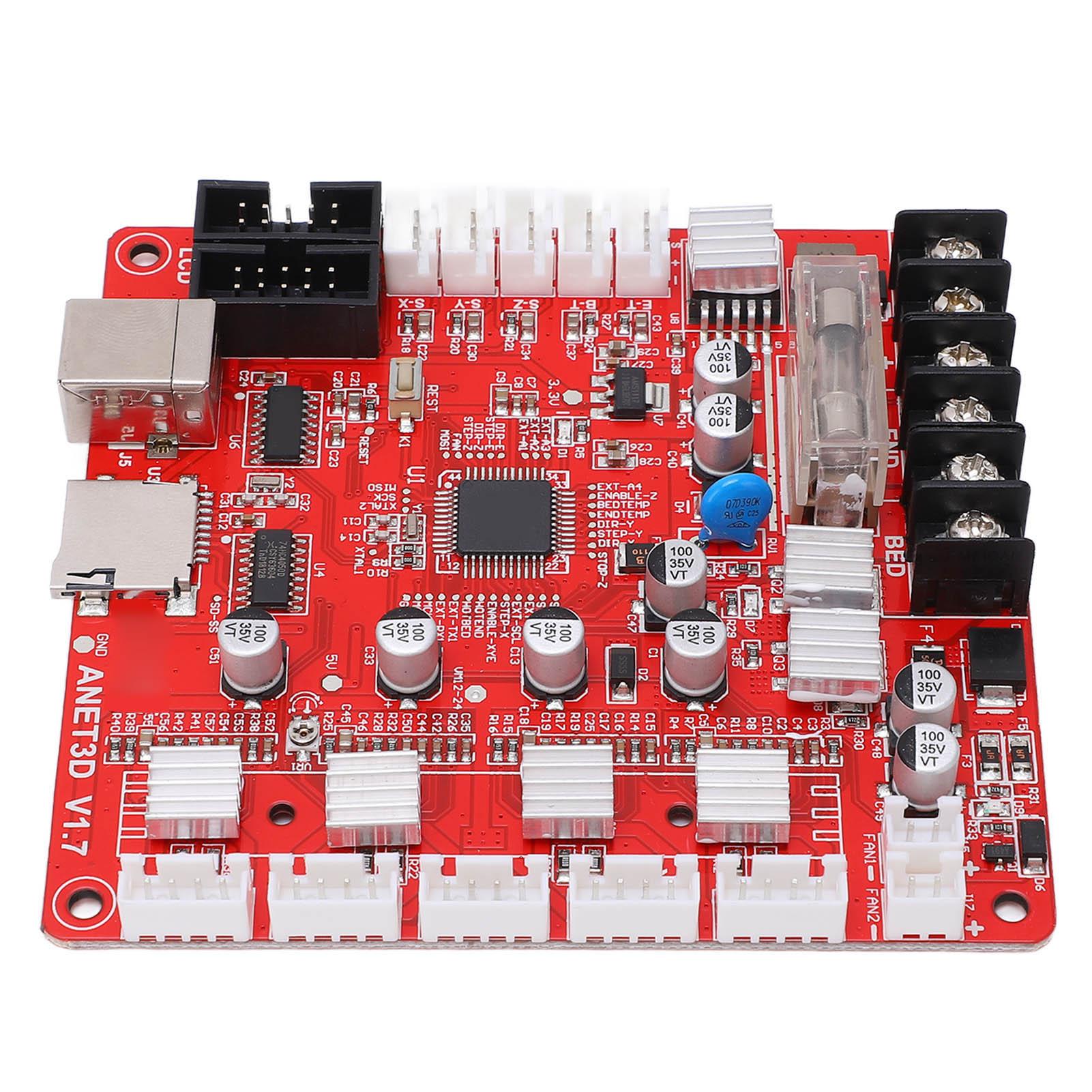 

3D Printer Motherboard Main Board Module A4988 Motor USB Interface 12V‑24V for Anet A8