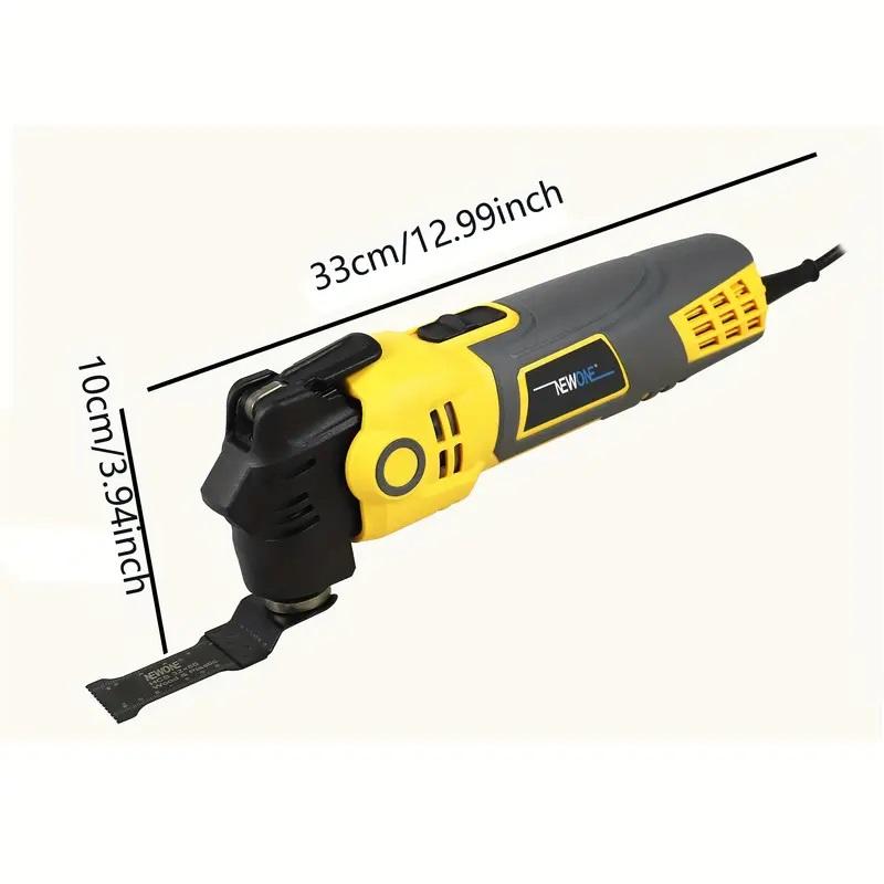 300W Anti-vibration Quick Release/Change Oscillating Tool, Electric Trimmer Saw DIY Home Improvement Tool Renovator For Wood/plastic/metal Cutting