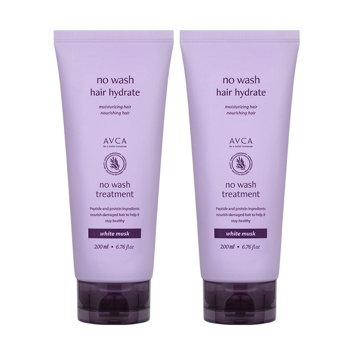 [Abka] No-Wash Treatment Hair Pack White Musk 200ml x 2