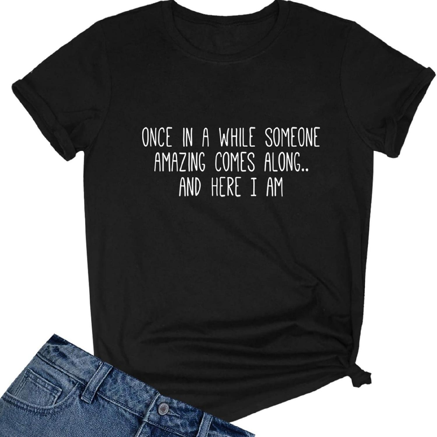 

BLACKMYTH Women s Graphic Funny T Shirt Cute Tops Teen Girl Tee XXXXXL різнокольоровий