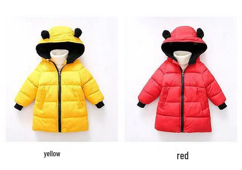 2025 Winter Kinder Koreanischer Stil Baumwollmantel - Modische Warme Jacke für Jungen & Mädchen