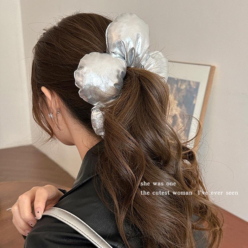 Korean High-End Three-Dimensional Flower Hair Band, Sweet Temperament, Intestinal Ring, Exquisite Foreign Style Headrope, Hair Accessories, Hair Rope.