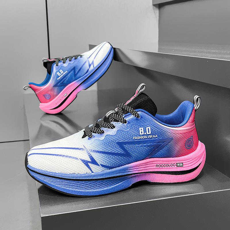 Carbon board running shoes autumn and winter sports students and older children professional sports racing air cushion running shoes