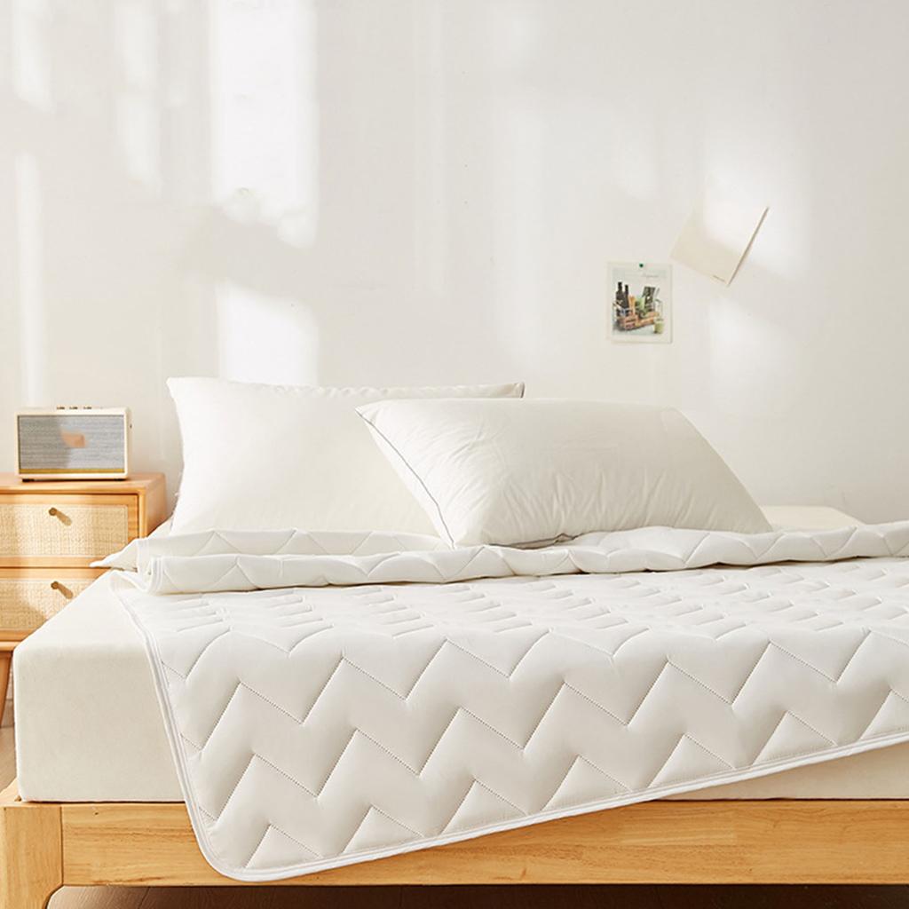 Mattress Pad Professional Slip Resistance Soft Comfortable Breathable Easy Care Single Quilted Bed
