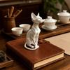 3D‑Printed Hairless Cat Figurine, Animal Sculpture Collectible, Ornament for Desk, Bookshelf and Living‑Room Shelf, Home Decor G