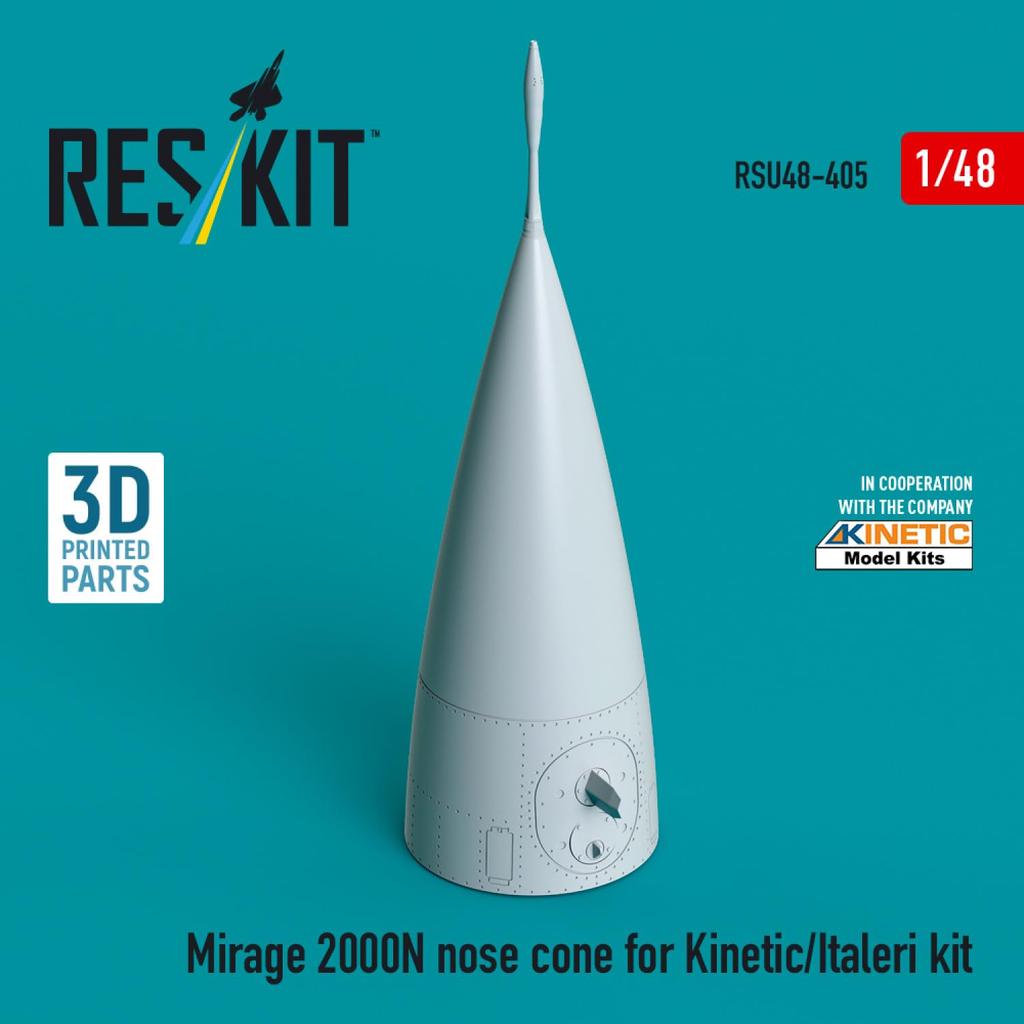 Reskit Mirage 2000N Radome Plastic Model Kit Parts 1/48 (for Kinetic/Italeri) RSKU48-0405 (Airplane)