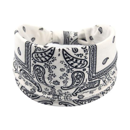 Large Bandeau Bohème Respirant Extensible Yoga Entraînement Cheveux Noués Femmes Africaines Filles Enveloppement de Tête Accessoires pour Cheveux