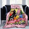 1 Stück, Barbapapa 40. Jubiläumsausgabe, Heimdekor-Decke, Überwurf für Sofa, Couch, Schlafzimmer, Wohnzimmer, Reisen, Camping, Auto, Strand, Büro-Nickerchen, Geschenk