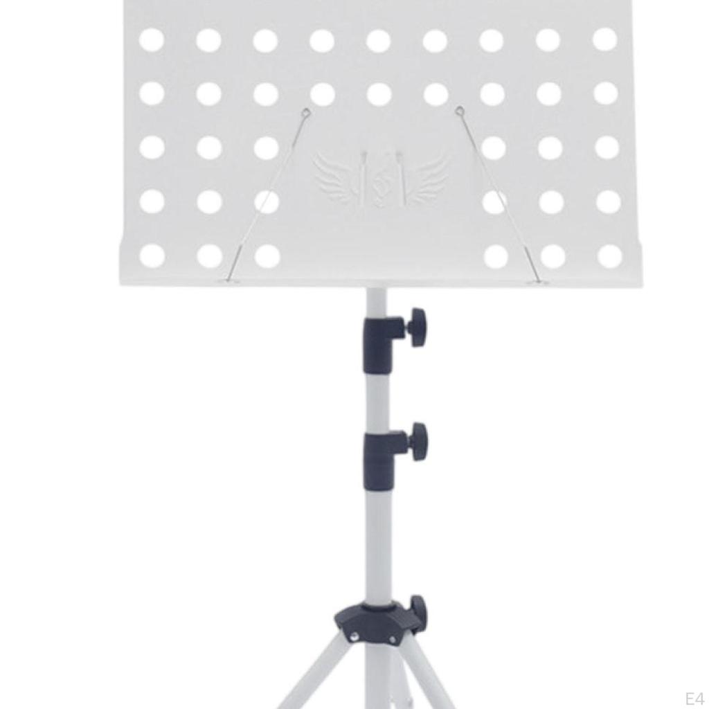 Music Sheet Stand, Adjustable Height Easy Setup Stable Note Holder Book Stand