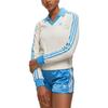 (WMNS) adidas x Sporty & Rich Long Sleeve Jersey 'Cream White Blue' Women's IN5249