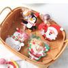 New 200-50PCS Christmas Lollipop Paper Cards Cartoon Santa Claus Penguin Snowman Kids Candy Gift Package Wrapping New Year Party