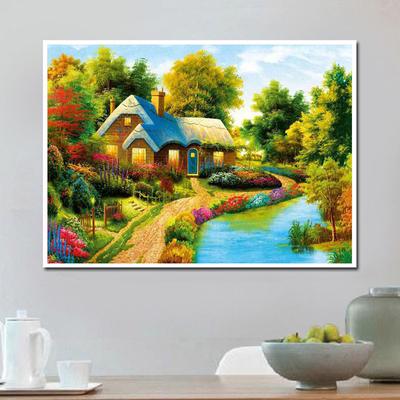 DIY Diamond výšivka Krajina House Cross steh Mosaic Diamantový obraz vzor scenérie