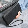Men's Vintage Leather Wallet with Zipper: Slim, Multifunctional, Multi-Card Slot, Phone Holder, Coin Purse