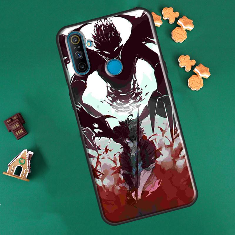 Anime Schwarzklee Für OPPO Realme 8 Pro 8i 9i GT Neo2 Master C21 Fall Für OnePlus 10 9 Pro Nord2 8T 9R Coque