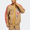 adidas Originals Trefoil X Eric Emanuel McDonalds Striped Sports Jacket 1 Men Outerwear Brown HI5589