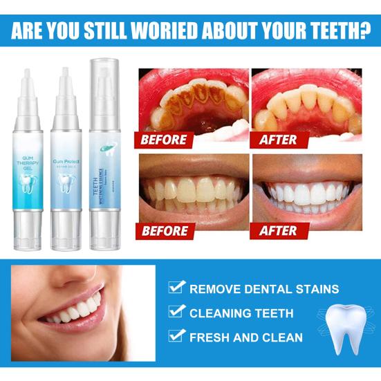 4ML Teeth Cleaning Gel Pen Gum Protection Repair Dental Gel Enamel Safe Teeth Plaque Stain Removal Oral Care Dental Cleaning Gel