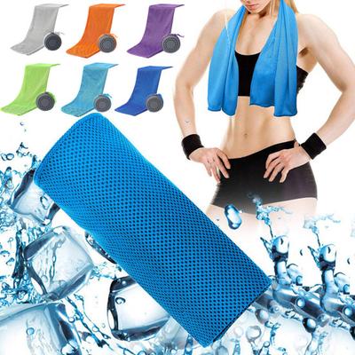 Spor Havlusu Yaz Soğutma Dokusu Yoga Spor Havlusu Hafif Nefes Alabilir Yumuşak Kabarık Katlanabilir Koşu Havlusu