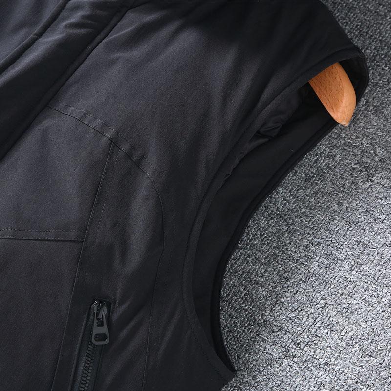 Plus Size L-8XL Fashion Warm Vest Man Winter Waterproof Sleeveless Jackets Hooded Casual Thick Men's Coat