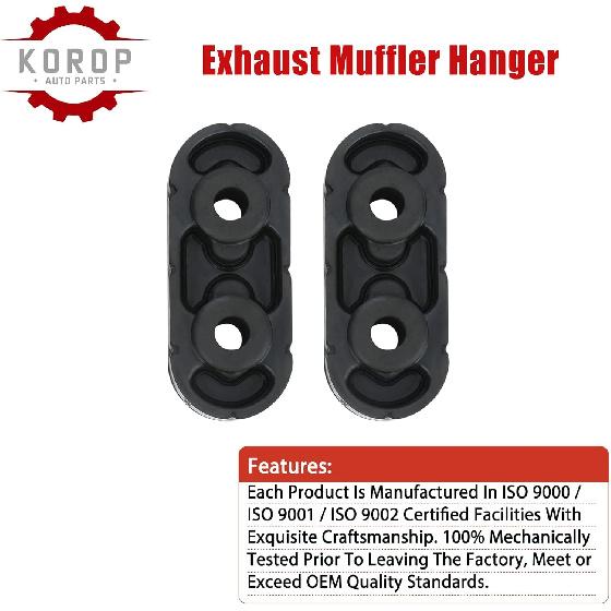 Exhaust Muffler Hanger Insulator (2pcs) 15092802 Fits for chevy Express Suburban Silverado 1500 2500 3500 HD,for Yukon Savana Sierra 1500 2500 3500
