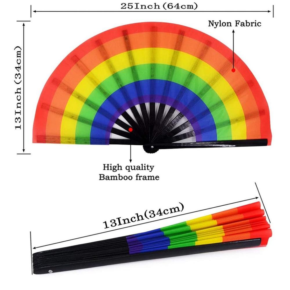 Handheld Bamboo Wood Gift Large Summer Supplies Dancing Fan Festival Decor Folding Hand Fan