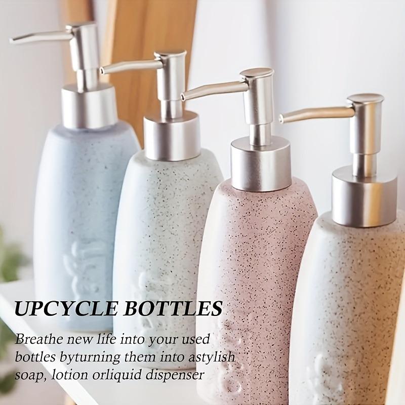 18pcs Soap Dispenser Pump Set with 9 Pumps and 9 Tubes for 25Mm Soap Bottles ABS Material Reusable for Kitchen Bathroom Hotel