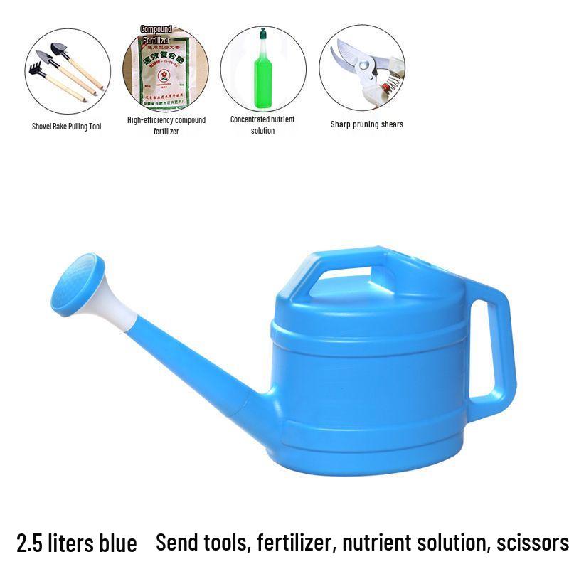 Large Capacity Garden Watering Can with Long Spout and Thickened Plastic
