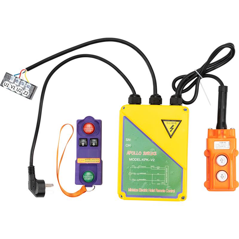 

220В Однофазний Асинхронний Двигун Лебідка з Двокондесаторним Пуском, Високопотужний Бездротовий Пульт Дистанційного Керування та Керування Прямим/Реверсивним Обертанням.