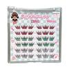 Natural Gradient Color Eyelashes 11-13mm Mix Length Individual Segmented Lashes  Christmas Makeup
